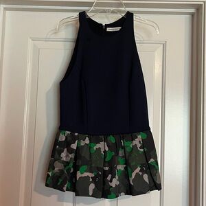 camilla & marc Navy and Camouflage Tank Top